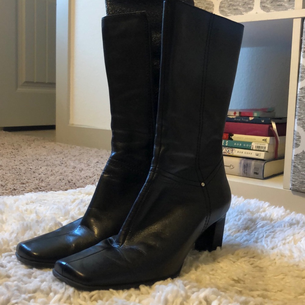 Leather boots